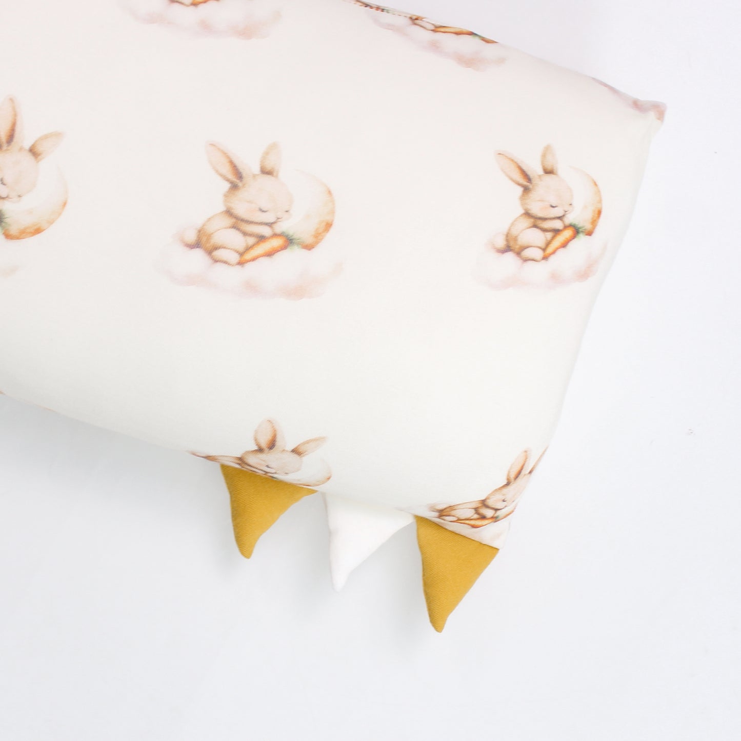 HopHopBunny Premium Bamboo Ultra-Soft Baby Pillow BUNNY SLEEPING ON THE MOON