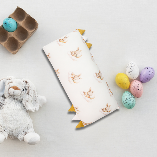 HopHopBunny Premium Bamboo Ultra-Soft Baby Pillow BUNNY SLEEPING ON THE MOON